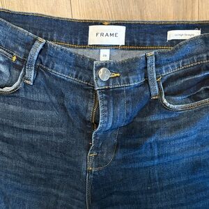 Frame Denim high straight jeans